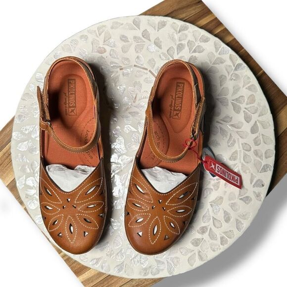 Pikolinos $170 Granada W0w 1985c1 Leather Mary Jane Closed Toe Sandals Womens Si - Picture 7 of 15